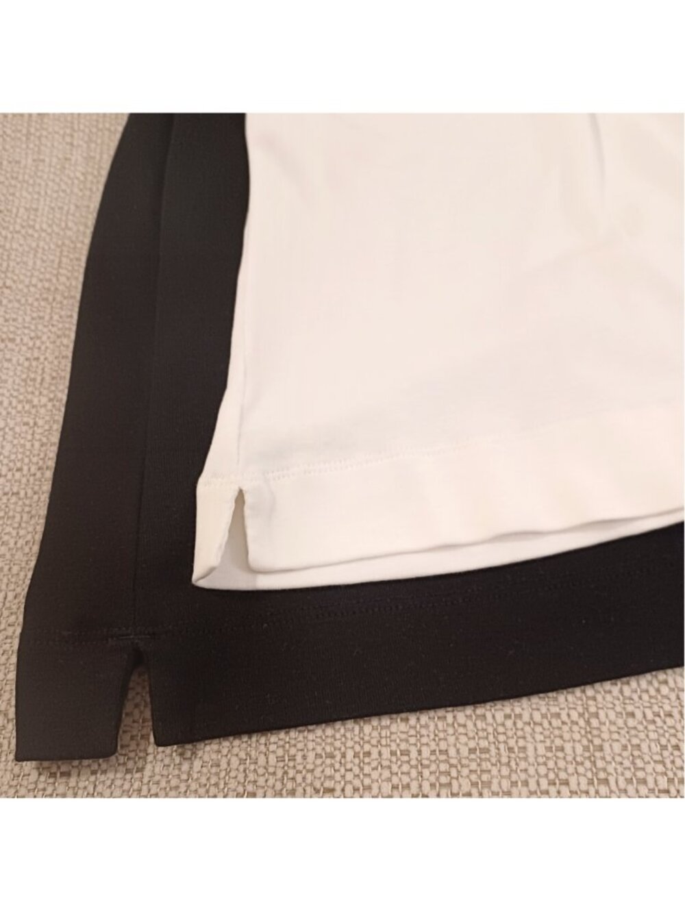 2 Chico's Pima Cotton Elbow Sleeve Tees Solid White Solid Black - Picture 6 of 9